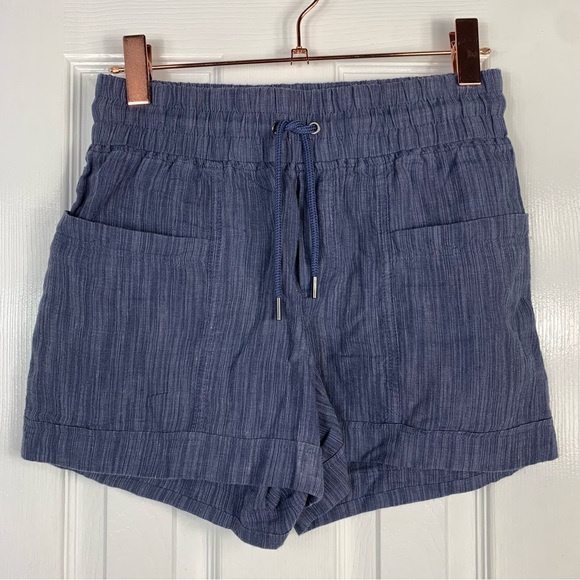 Athleta Pants - Athleta Cabo Linen Textured 4” Shorts Size 0